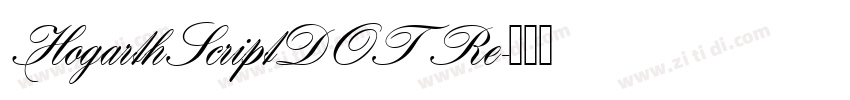 HogarthScriptDOT Re字体转换